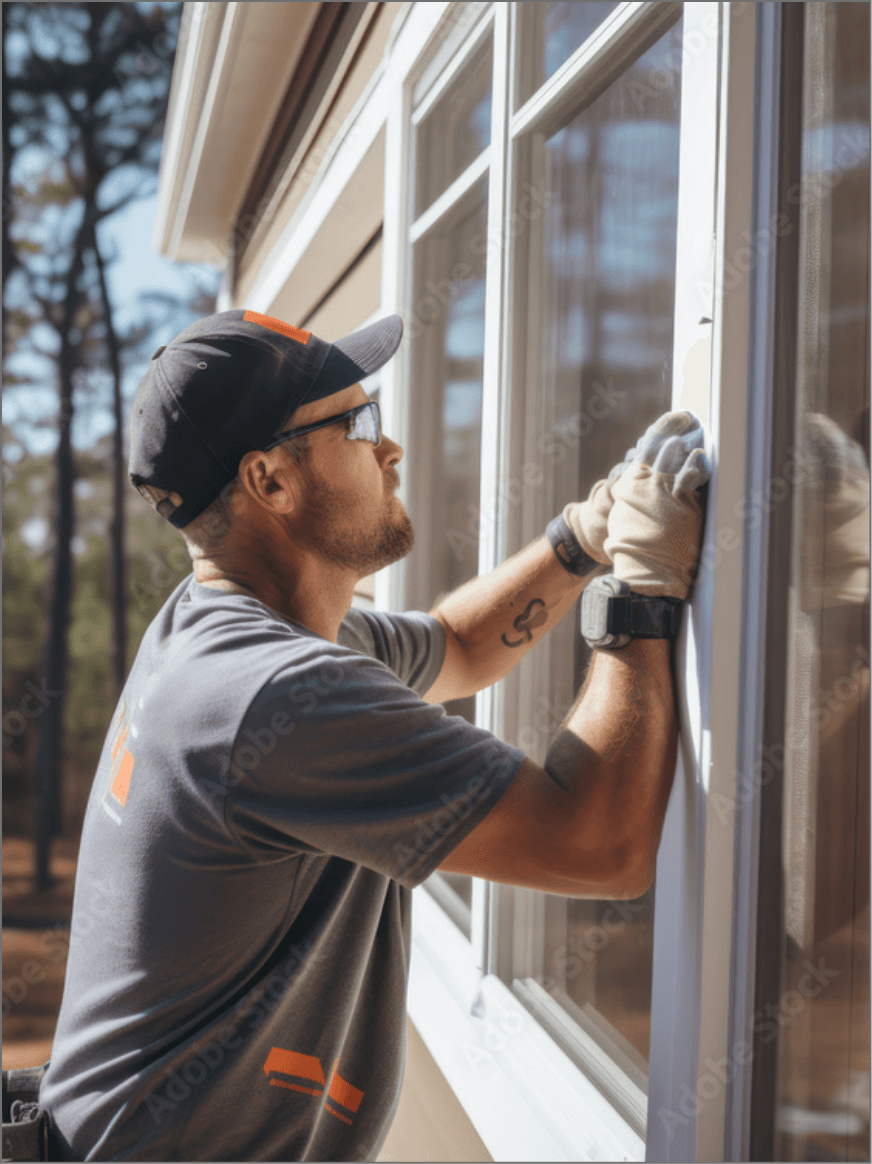 Professional window installation by Les Jones Roofing