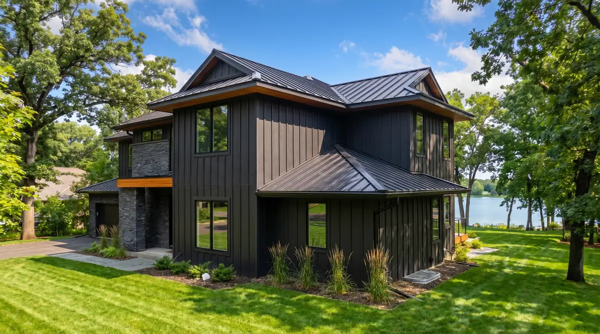 Same home fully restored after Les Jones Roofing exterior damage repair
