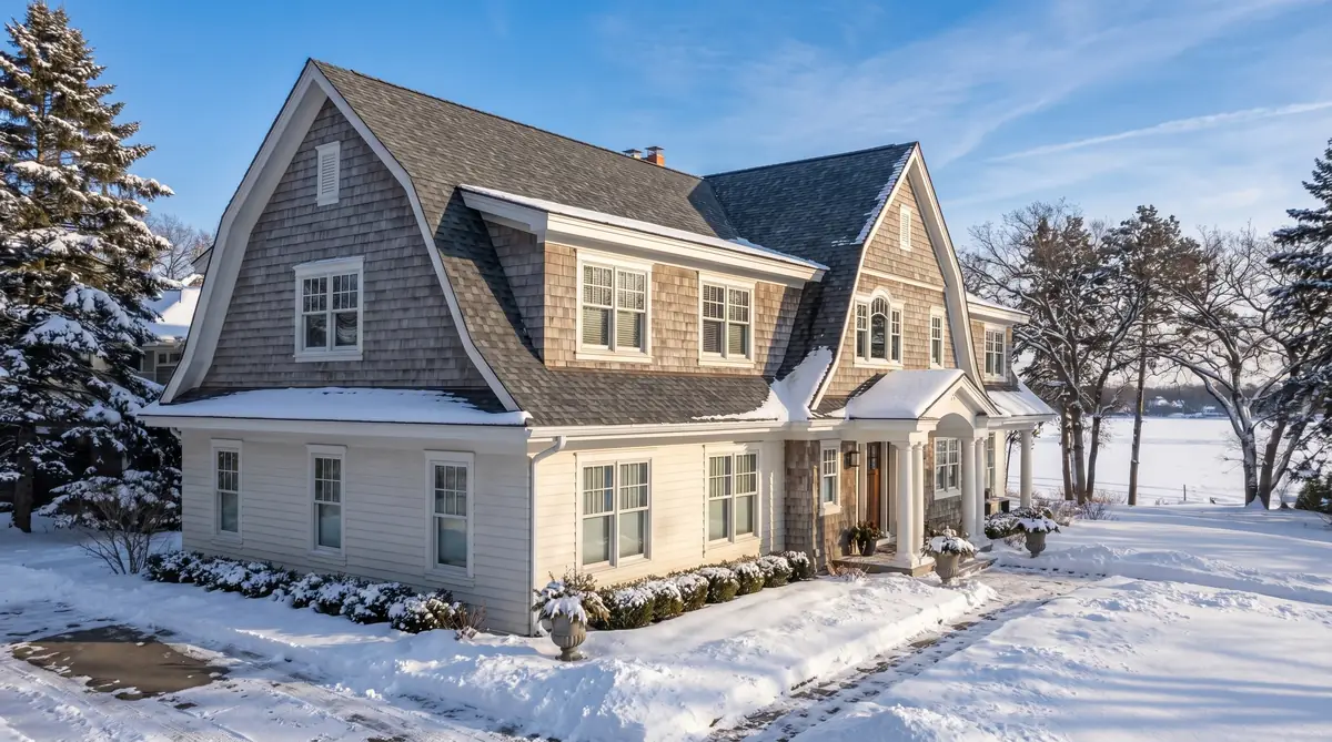 Same home fully protected and cleared after Les Jones Roofing extreme snow service