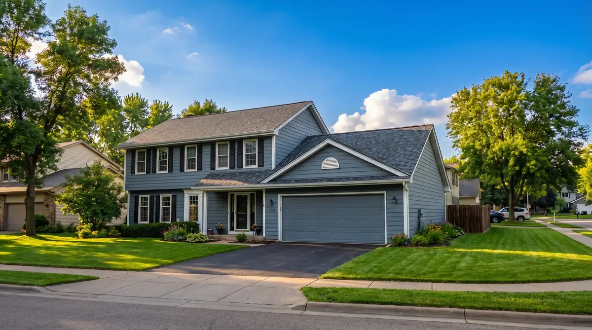 Same home fully restored after Les Jones Roofing storm damage repair